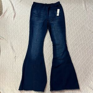 Super flare pull on jeans